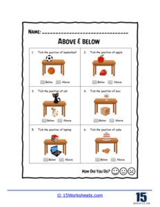 Position Words Worksheets 15 Worksheets