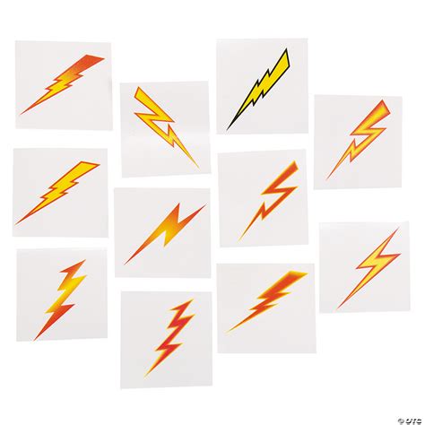 Lightning Bolt Tattoos | Oriental Trading