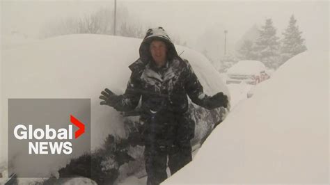 Lake Effect Snowstorm Paralyzes Parts Of New York State Youtube