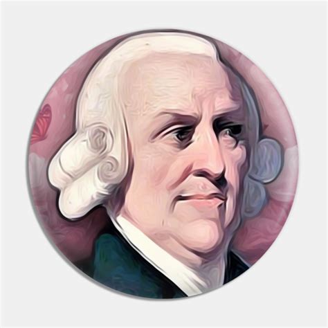 Adam Smith Portrait | Adam Smith Artwork 2 - Adam Smith - Pin | TeePublic