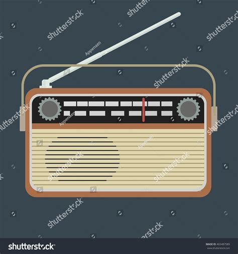 Radio Vector Illustration Stock Vector (Royalty Free) 465487589 ...