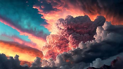 1080P free download | Storm, colorful, clouds, art, AI, HD wallpaper ...