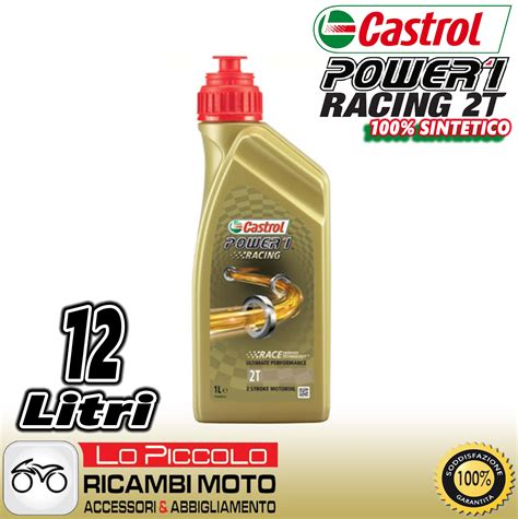 Oil Castrol Power 1 Racing 2t Synthetic Engine Oil Lubricant 12 LT