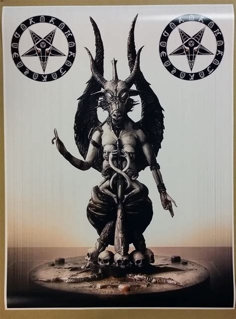 Baphomet Pentagram Satanic Worship Pentagram Poster By Defiantswag