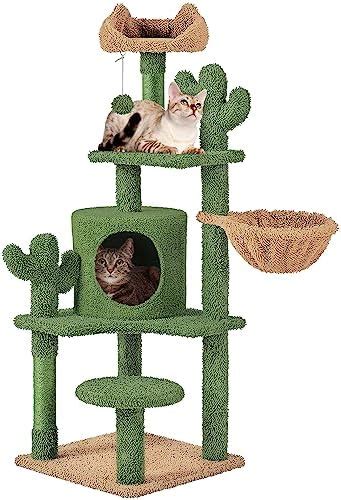 Yaheetech Cute Cat Tree For Indoor Cats Coconut Palm Cat Tower With