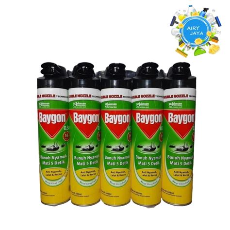 Jual Baygon Citrus Fresh Anti Nyamuk Lalat Dan Kecoa 600ML Shopee