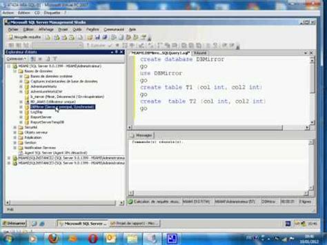 Dynit Mise En Miroir D Une Base De Donn Es Sous Ms Sql Server Part
