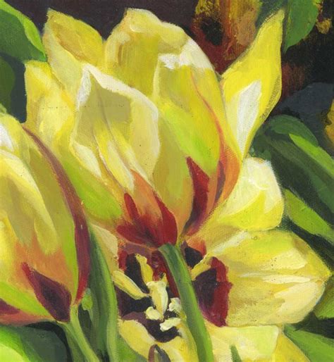 Yellow Tulip Painting