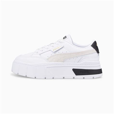 Basket Mayze Stack Femme Puma White Vaporous Gray Puma Chaussures