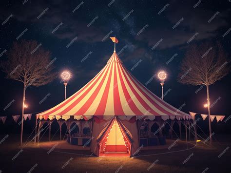 Premium AI Image | circus tent background