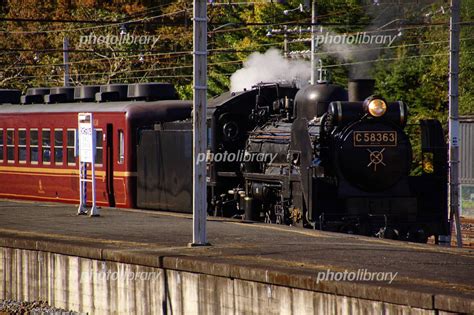 蒸気機関車 Sl C58 363 パレオエクスプレス 三峰口駅秩父鉄道 写真素材 4998014 フォトライブラリー