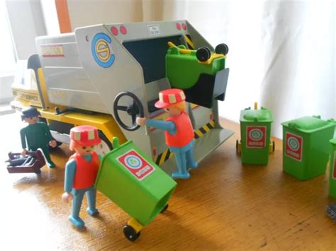 PLAYMOBIL CAMION POUBELLES 3780 3470 Complet EUR 15 00 PicClick FR