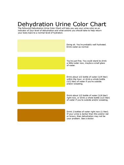 2025 Urine Color Chart Template - Fillable, Printable PDF & Forms ...