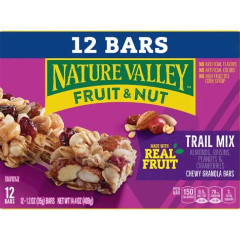 Nature Valley Trail Mix Fruit And Nut Bars 12 Ct Kroger