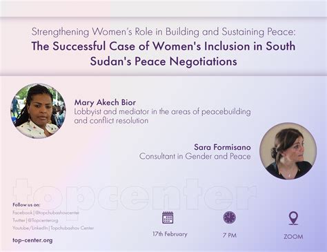 Strengthening Womens Role In Building And Sustaining Peace The