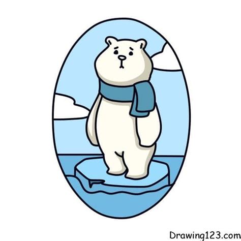 Polar Bear Drawing Tutorial - How to draw Polar Bear step by step