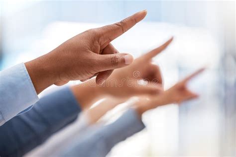 Business People Pointing And Finger With Team For Direction In Unity