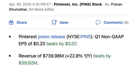 Pinterest Q1 Earnings: Multiple Ways To Win (NYSE:PINS) | Seeking Alpha