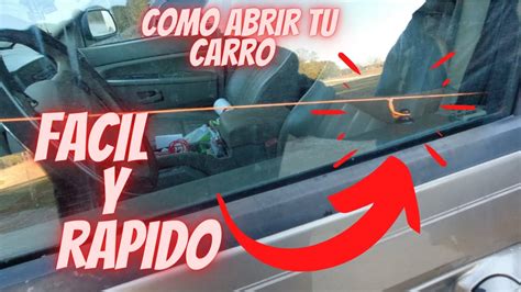 Como Abrir Tu Carro Si Dejas Las Llaves Adentro En Minutos