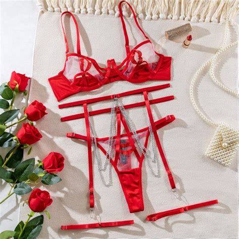 Sexy Sheer Hollow Out Lingerie Set MORE SITES