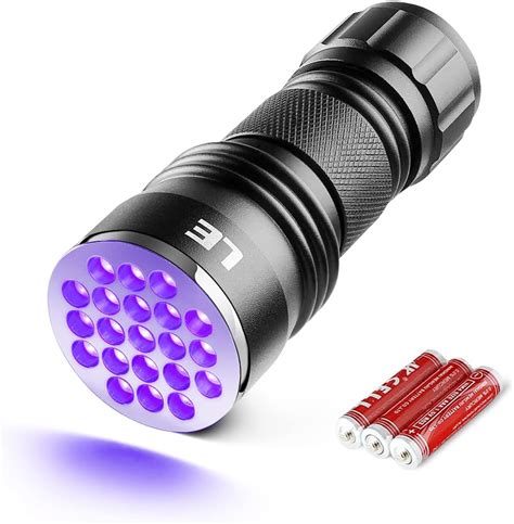 Lepro Uv Schwarzlicht Taschenlampe Mit Leds Uv Lampe Hd Haustiere