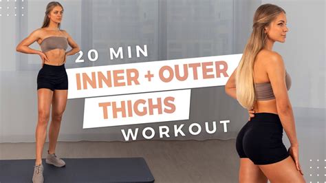 20 Min Inner And Outer Thighs Workout No Equipment Leg Workout Youtube