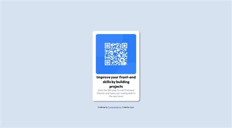 Frontend Mentor Qr Code Component Using Html Css Coding Challenge Solution