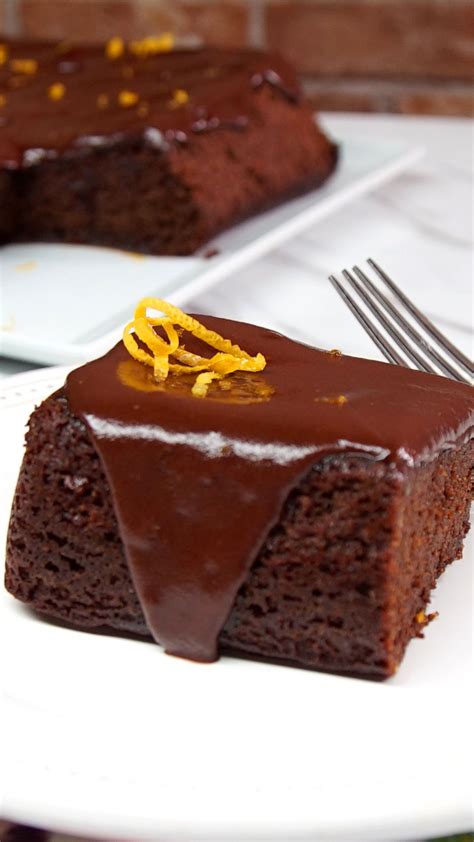 The Best Chocolate Orange Cake With Chocolate Ganache The Powdered