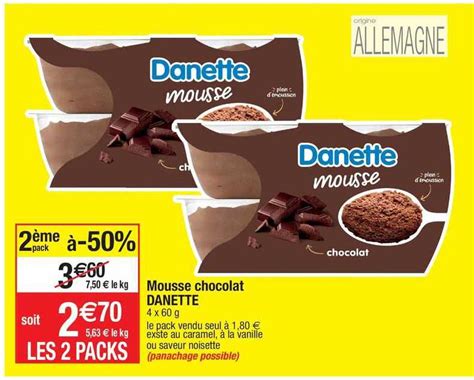 Promo Mousse Chocolat Danette Chez Migros France Icatalogue Fr