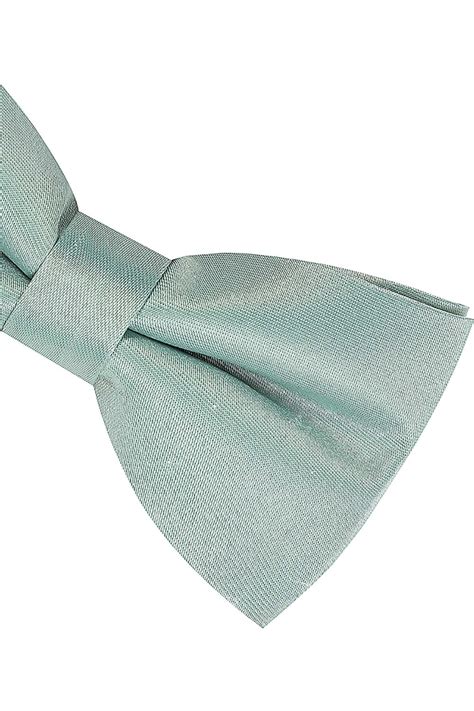 Plain Duck Egg Blue Satin Classic Mens Bow Tie Free Uk Delivery