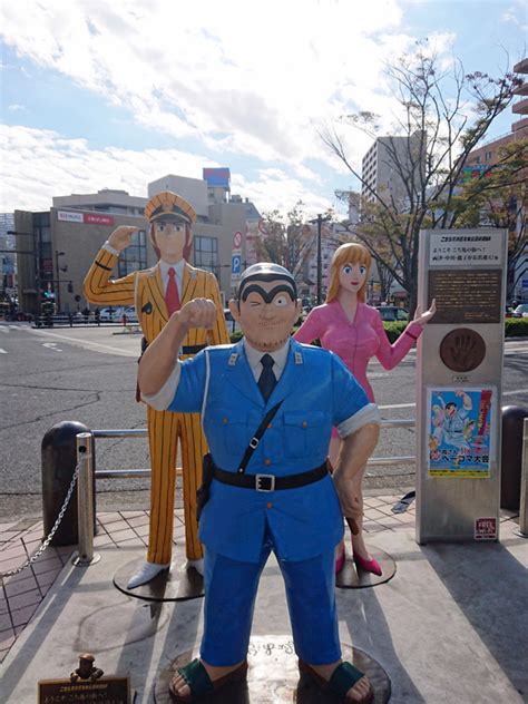 すばるキャブログ 亀有駅で「こち亀」両さんたちの銅像に会える！