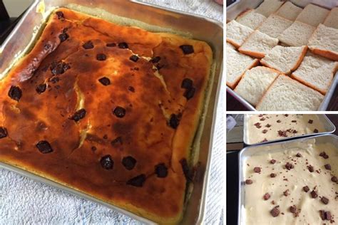 Cara Buat Puding Roti Keju Sedap Guna Lebihan Roti Sandwic