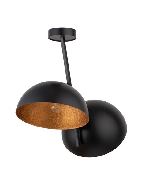 Sfera Lampa Sufitowa Czarno Z Ota Sigma