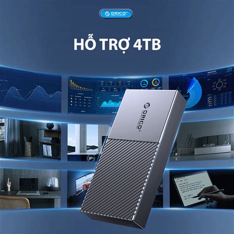 Hộp đựng ổ Cứng Ssd M2 Sata Orico M205c3 Rg Màu Vàng Đồng