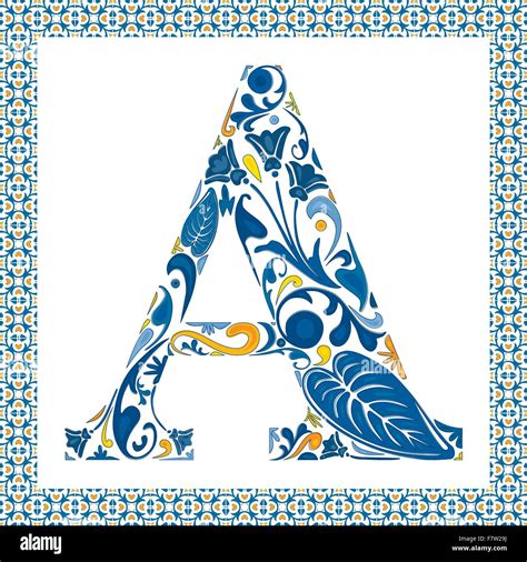 Blue letter A Stock Vector Image & Art - Alamy