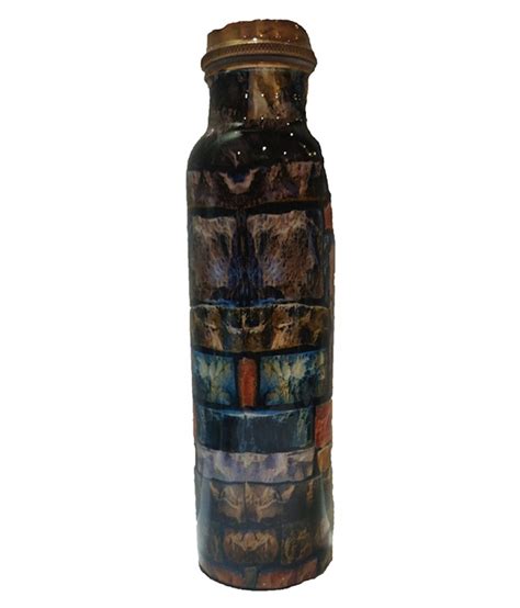 Sarvsiddhi Copper Bottle Multi Design Multicolour Ml Copper Water