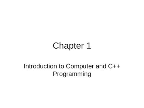 Ppt Chapter Introduction To Computer And C Programming Dokumen Tips