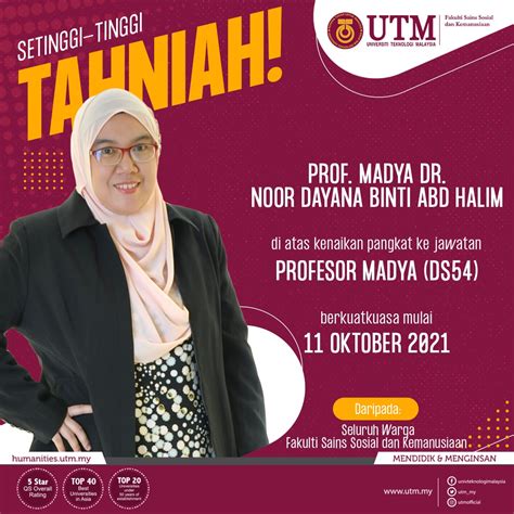 Another Milestone Achieved Assoc Prof Ts Dr Noor Dayana Abd Halim