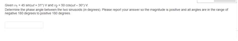 Solved Given V Sin Wt V And V Cos Wt Chegg