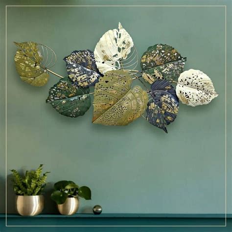 Metal Leaves Wall Art - Craftsowl