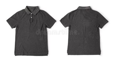 Camisas Polo Cinza Mockup Frente E Verso Usadas Como Modelo De Design