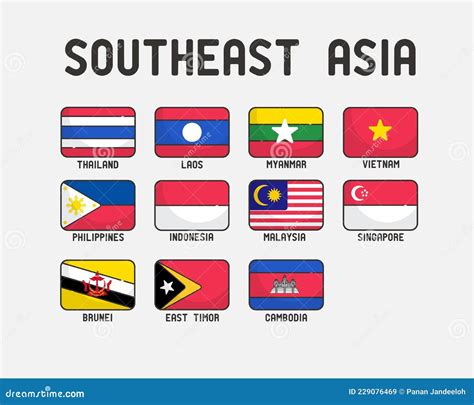 Asia Flags Background Vector Illustration | CartoonDealer.com #170730592