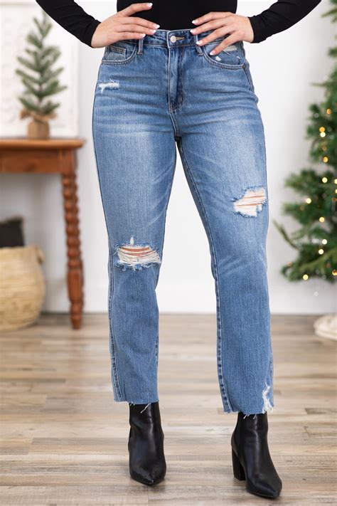 Judy Blue Rigid Front Straight Leg Jeans · Filly Flair