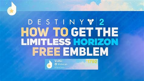 Limitless Horizon Emblem Free Emblem Destiny 2 Lightfall Youtube