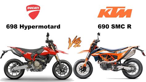 Ducati Hypermotard Mono Vs Ktm Smc R First Impression Youtube