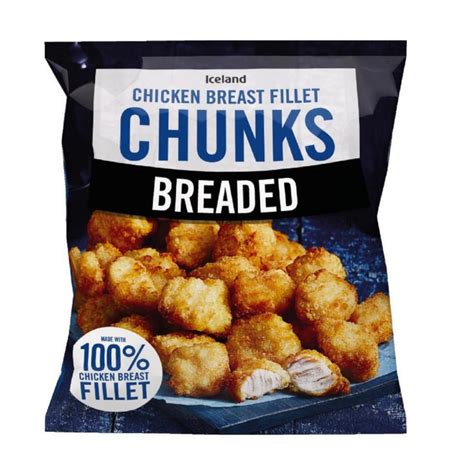 Iceland Breaded Chicken Breast Fillet Chunks 500g Breaded And Battered Chicken Iceland Foods