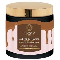 Masque Capillaire Chocolat à Base de Beurre de Cacao Nicky Paris