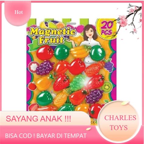 Jual Mainan Magnet Kulkas Motif Buah Buahan Mainan Edukasi Murah Meriah