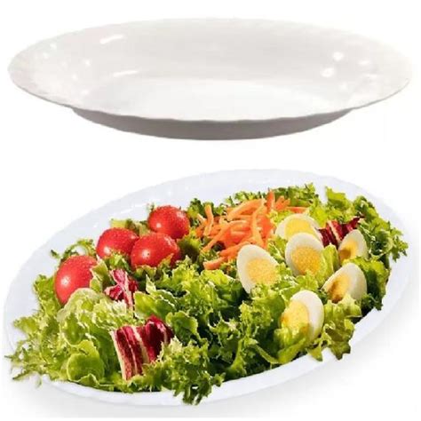 Pratos Saladeira Travessa Melamina Oval Buffet Salada Cm Best