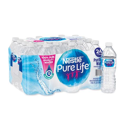 Nestle Waters 12256656 Pure Life Purified Water 8 Oz Bottle No Dep